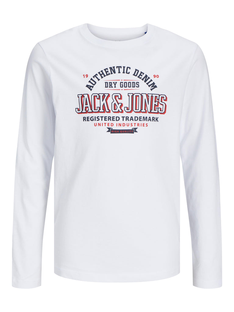 JACK JONES KIDS JJELOGO TEE LS O-NECK 2 COL NOOS JNR
