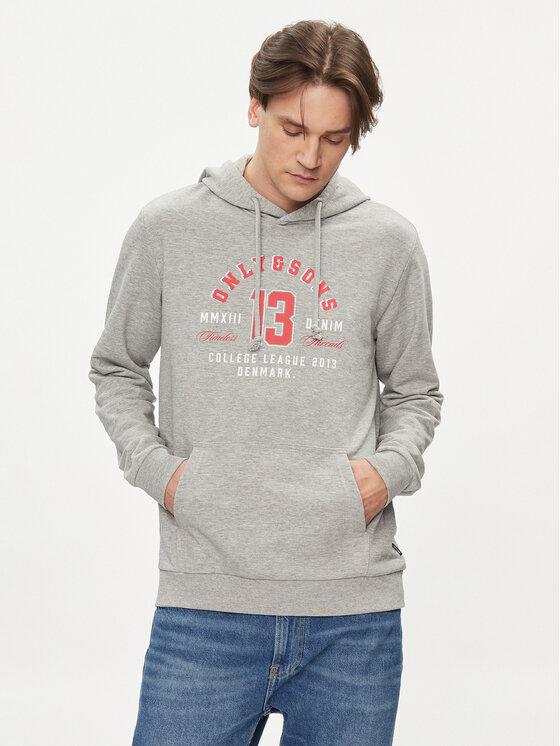 ONLY&SONS ONSLENNY REG VINTAGE PRINT HOOD SWEAT