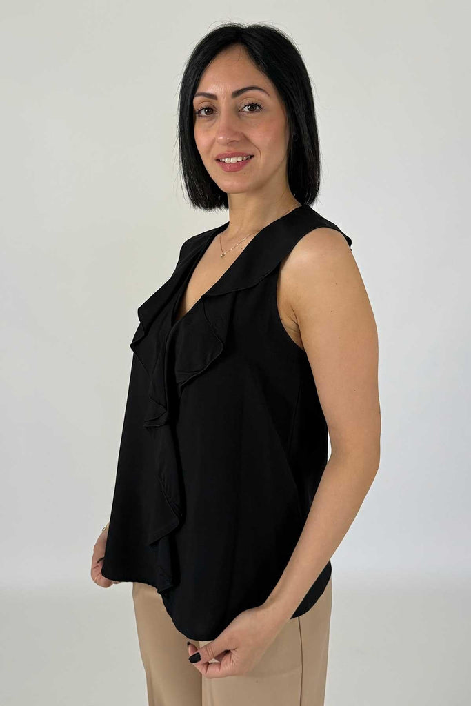 MARKUP BLUSA IN VISCOSA CON ROUGE
