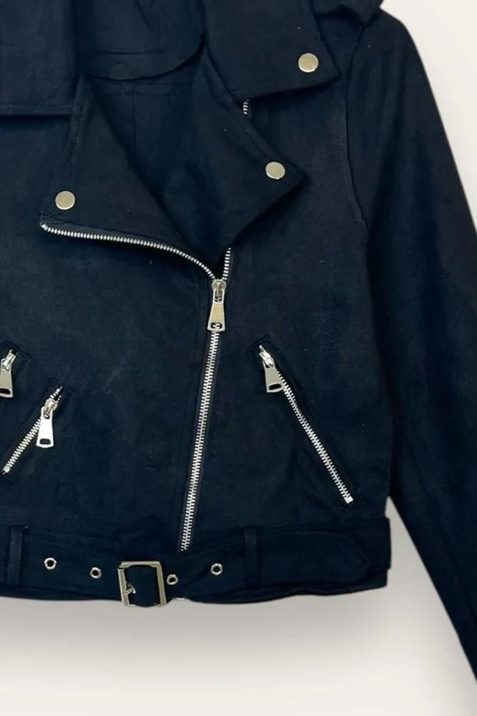 LOVEme Giacca chiodo in dainetto