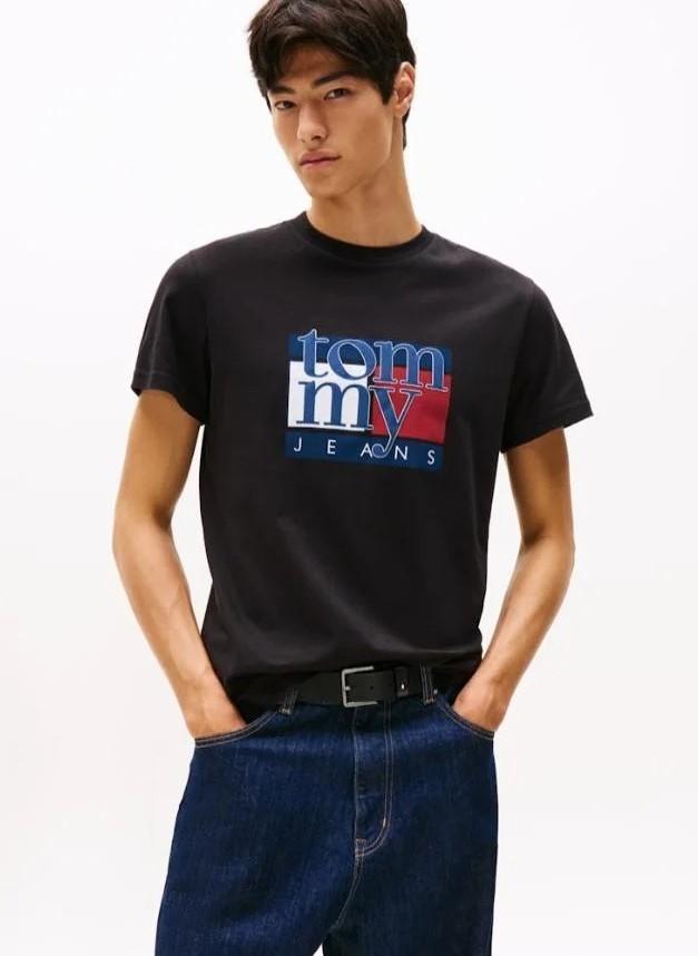 TOMMY JEANS TJM SLIM RWB FLAG TE