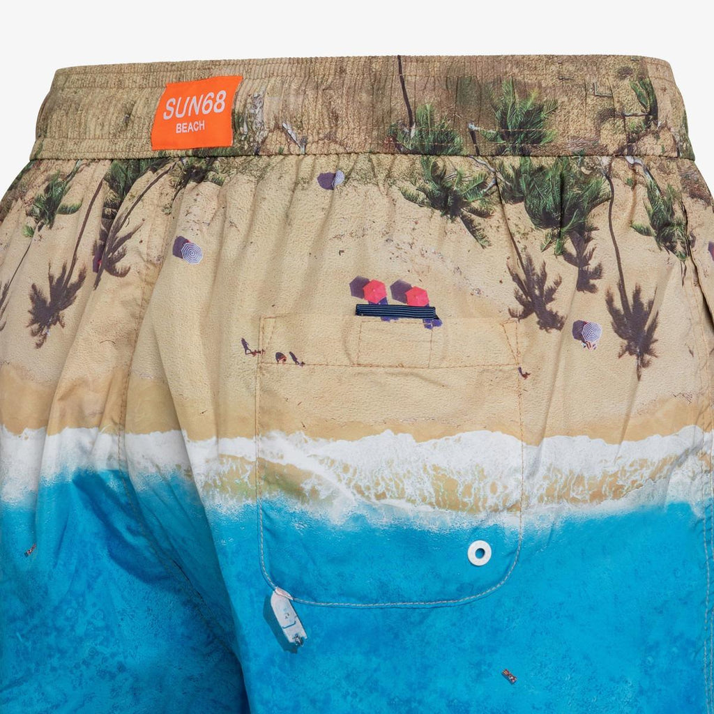 SUN68 SWIM PANT LANDSCAPE