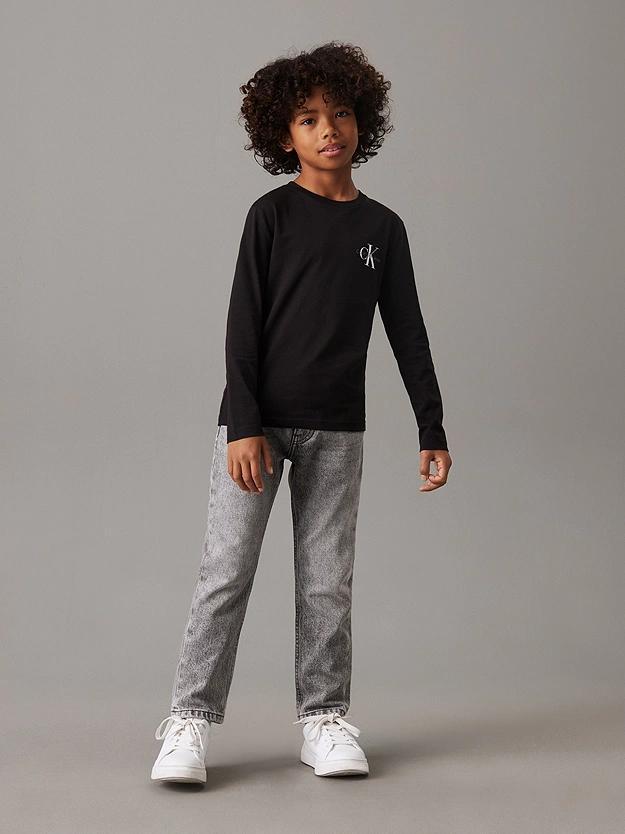 CALVIN KLEIN JEANS CHEST MONOLOGO LS T-SHIRT