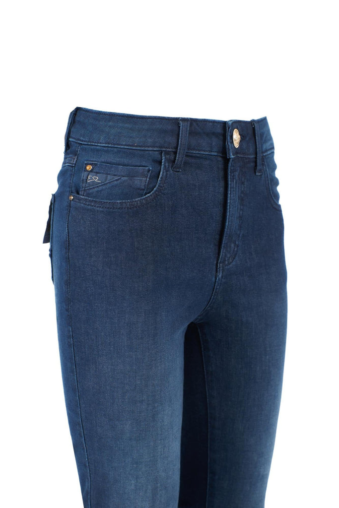 YES ZEE JEANS DONNA TIPO 5 TASCHE, FLARE