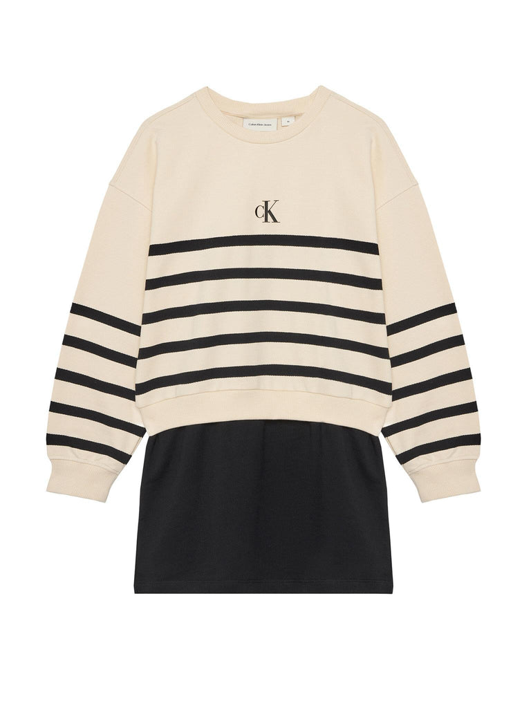 CALVIN KLEIN JEANS CK LS RELAXED TERRY DRESS