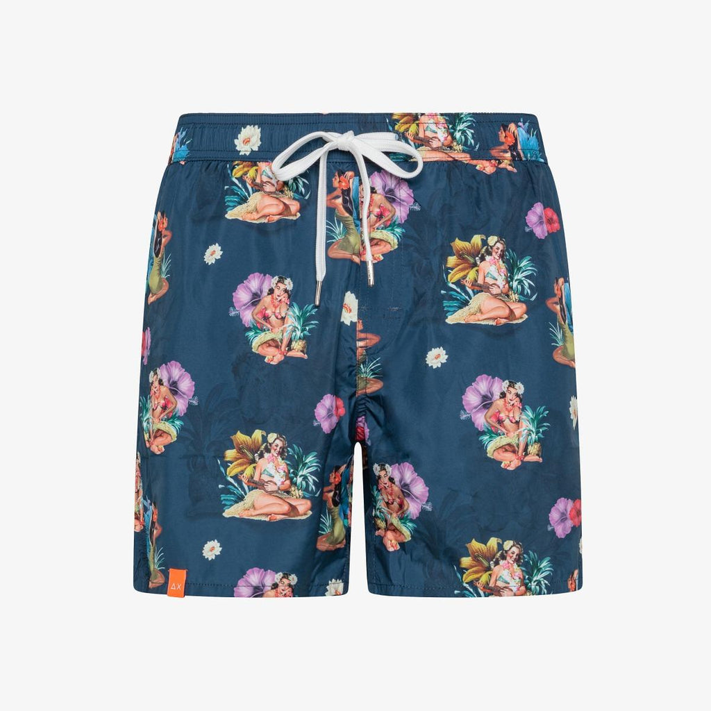 SUN68 SWIM PANT MEDIUM PRINT