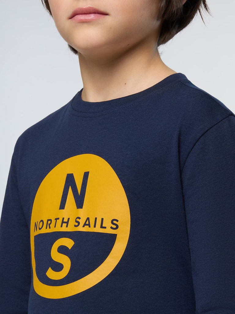 NORTH SAILS T SHIRT LONG SLEEVE W/GRAPHIC