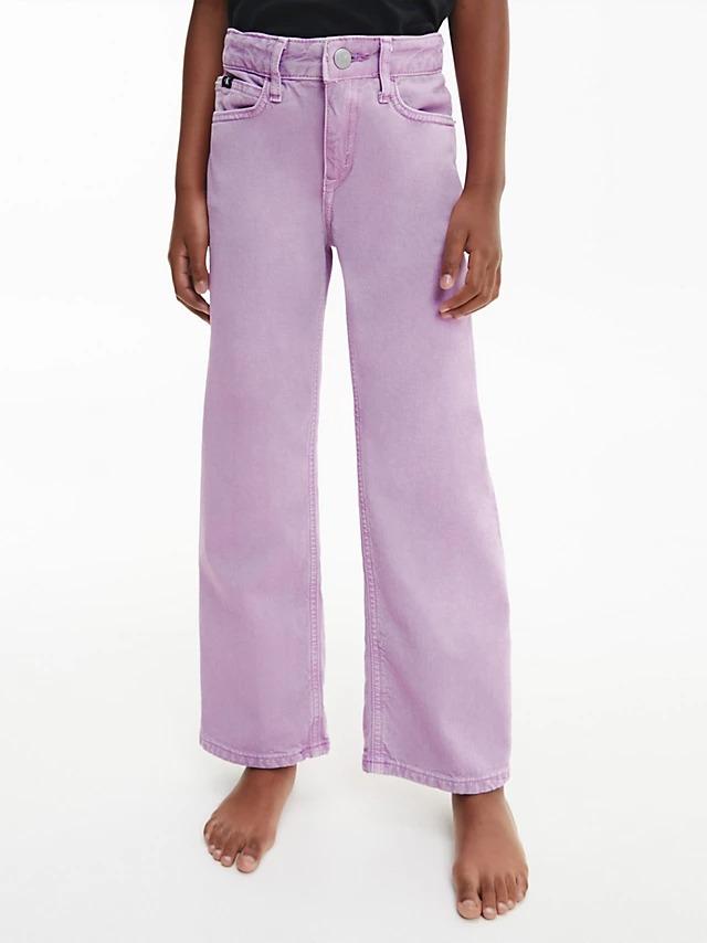 CALVIN KLEIN JEANS WIDE LEG HR IRIS ORCHID
