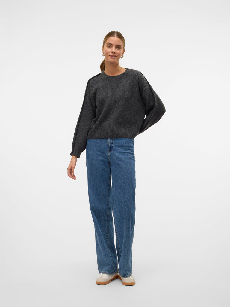 VERO MODA VMZORA LS O-NECK PULLOVER GA