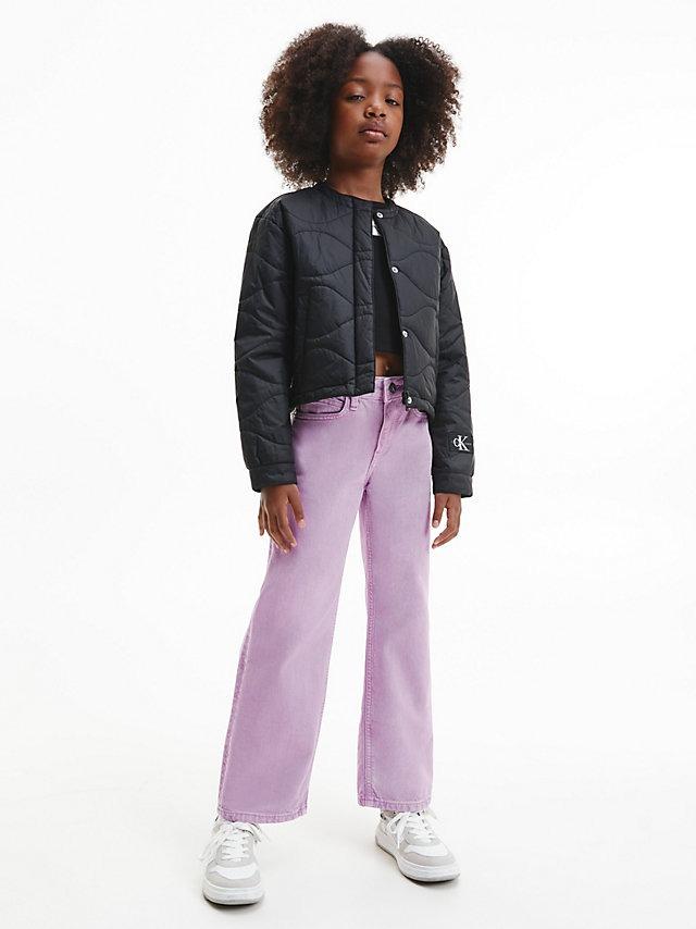 CALVIN KLEIN JEANS WIDE LEG HR IRIS ORCHID