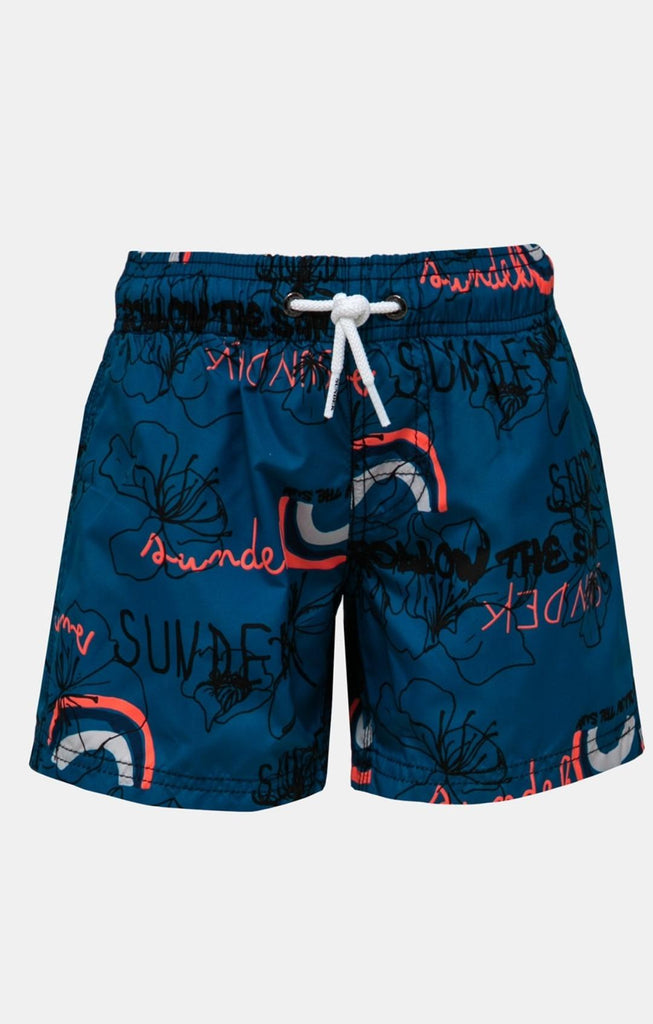 SUNDEK PRINTED SWIM TRUNKS