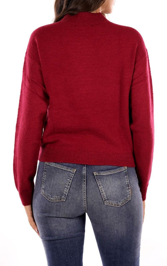 YES ZEE MAGLIA DONNA LUPETTO CROPPED