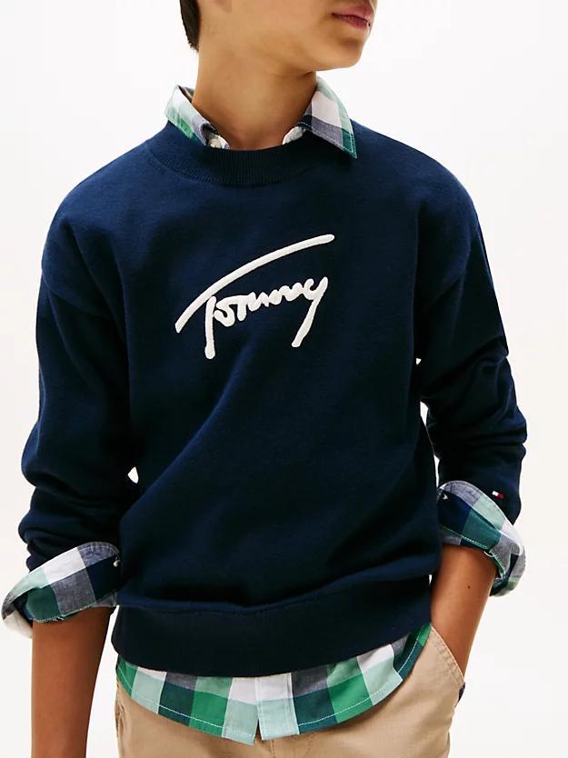 TOMMY HILFIGER VARSITY GRAPHIC SWEATER