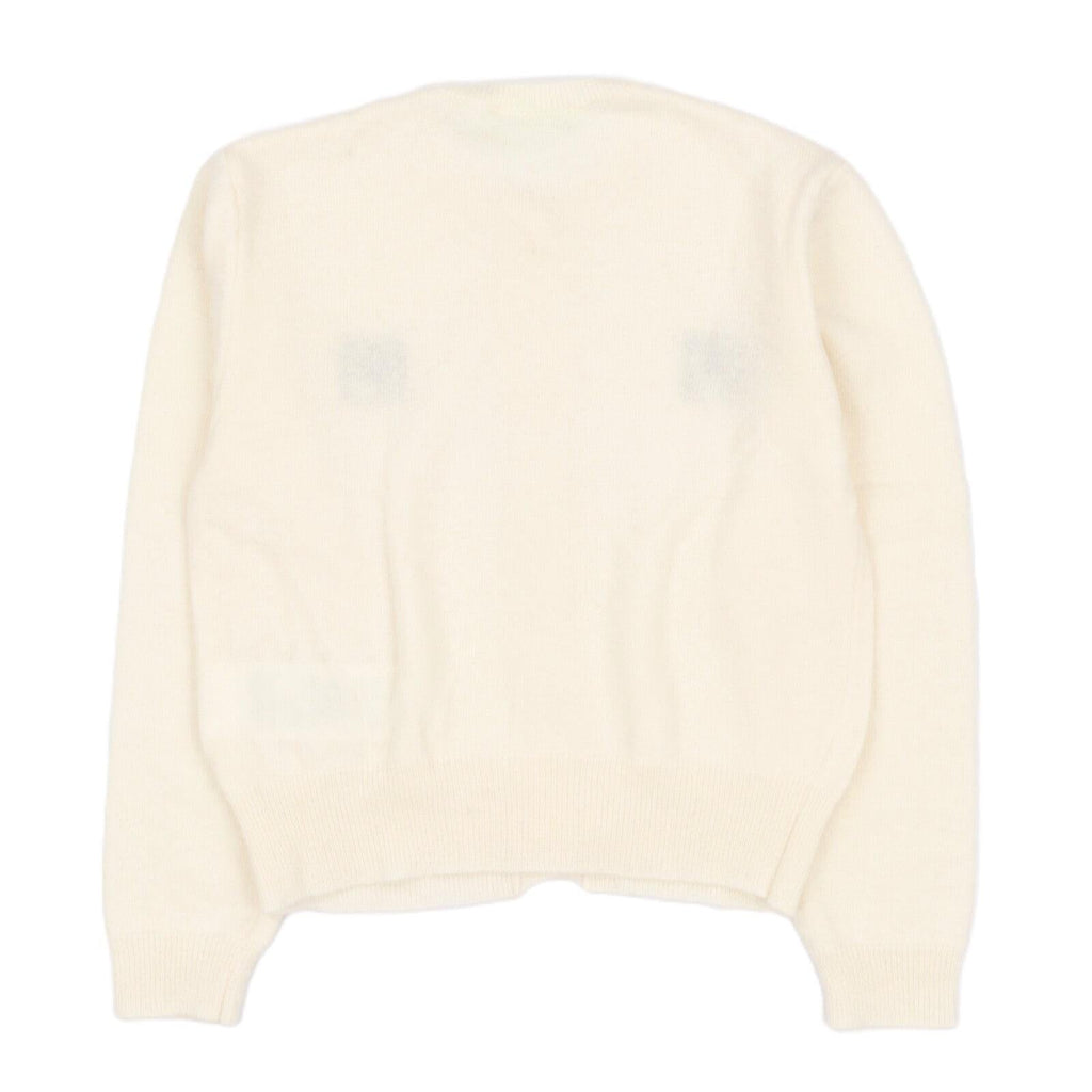 ELISABETTA FRANCHI La Mia Bambina CARDIGAN CON DOPPIO INTARSIO LOGO BURRO