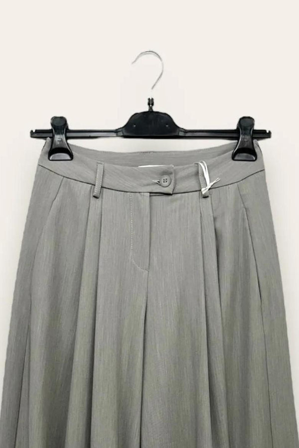 LOVEme Pantalone a gamba larga con doppia pinces