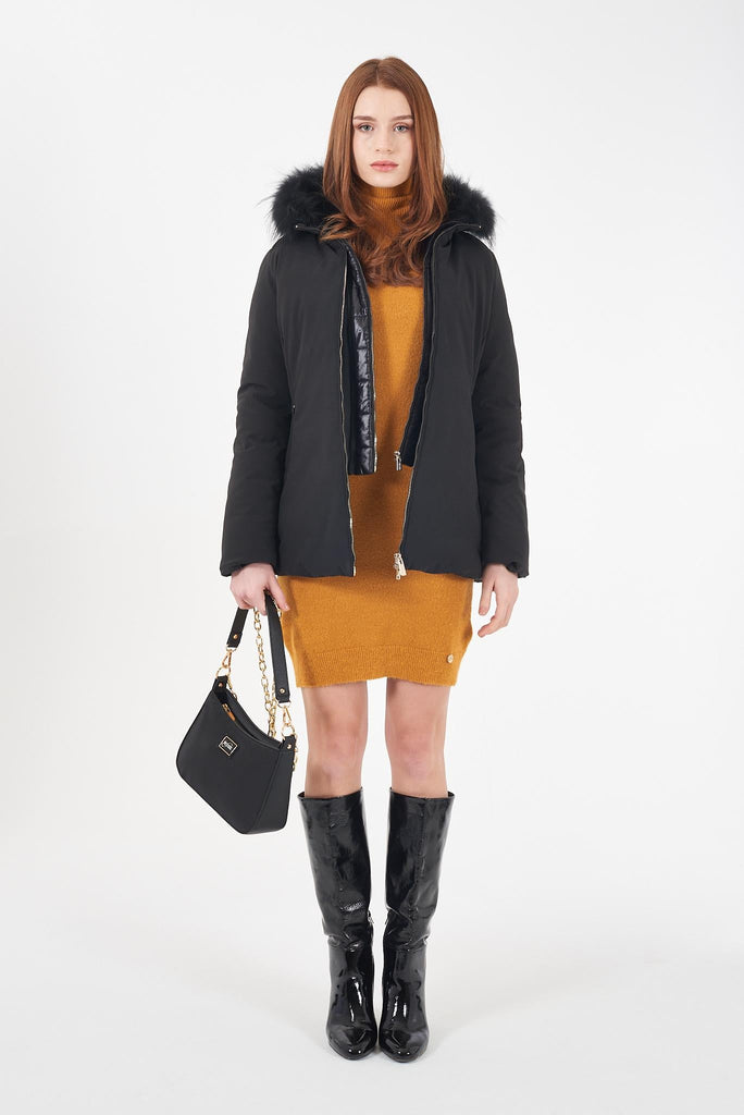 YES ZEE CAPPOTTO DONNA IN SOFTSHELL CON CAPPUCCIO