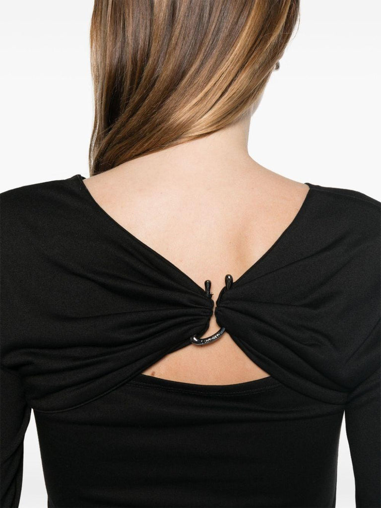 CALVIN KLEIN JERSEY C-NECK METAL