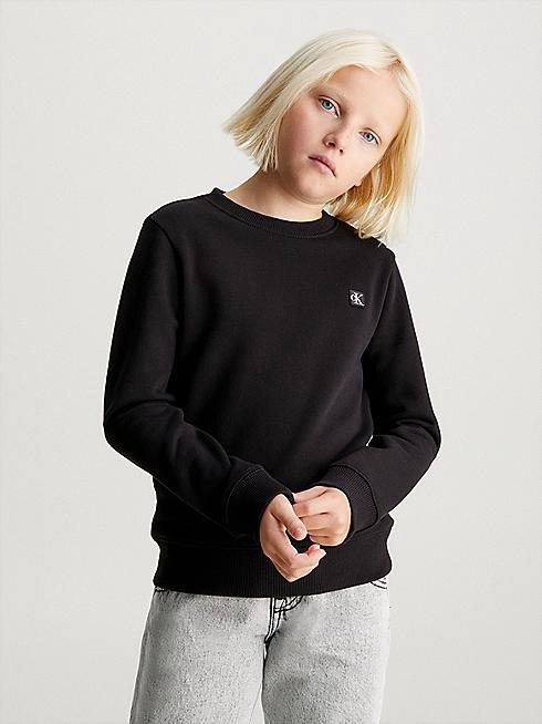 CALVIN KLEIN JEANS MONOGRAM MINI BADGE CREWNECK