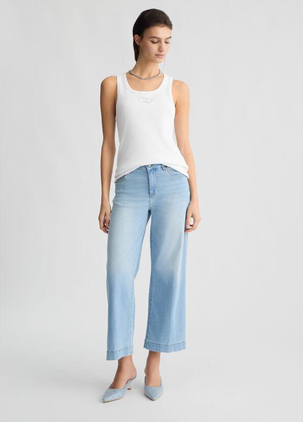 LIU JO ECS AUTHENTIC CROPPED FLARE RW
