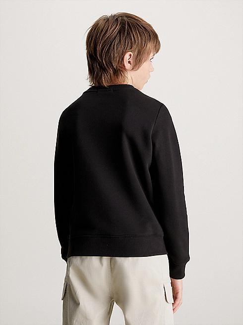 CALVIN KLEIN JEANS MONOGRAM MINI BADGE CREWNECK