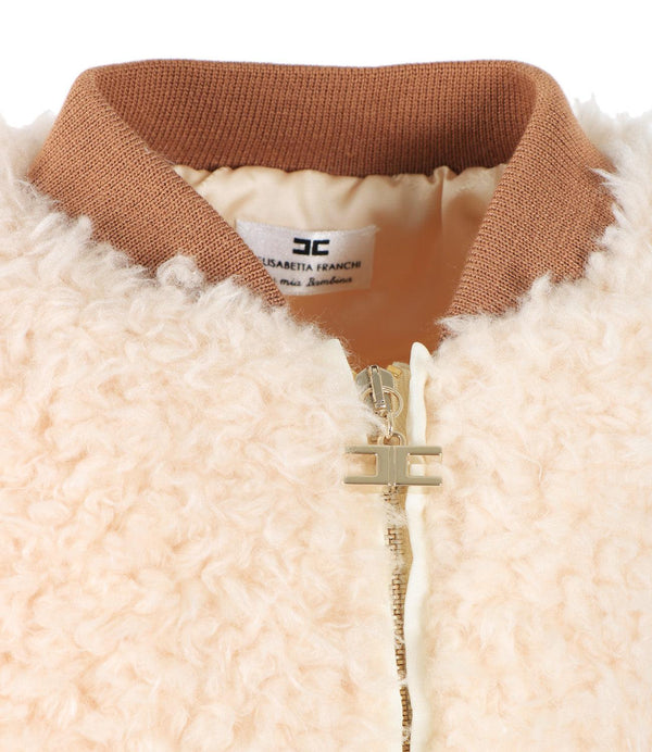ELISABETTA FRANCHI La Mia Bambina ECO MONTONE CON COSTINA SMACCH