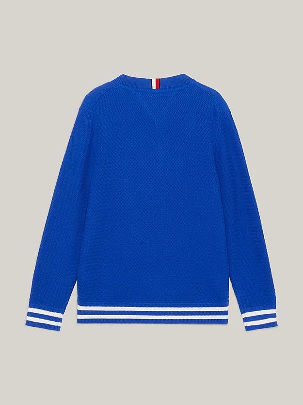 TOMMY HILFIGER TH FLAG STRUCTURED SWEATER