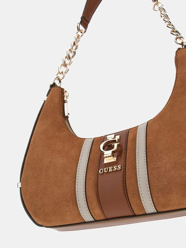 GUESS ERENIA TOP ZIP SHOULDER BAG
