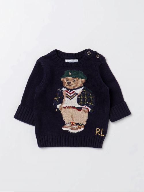 RALPH LAUREN LS CN BEAR-SWEATER-PULLOVER