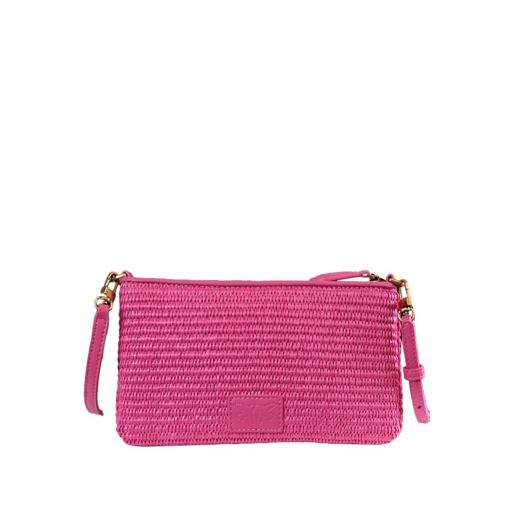 PINKO FLAT HORIZONTAL MINI RAFIA CRO