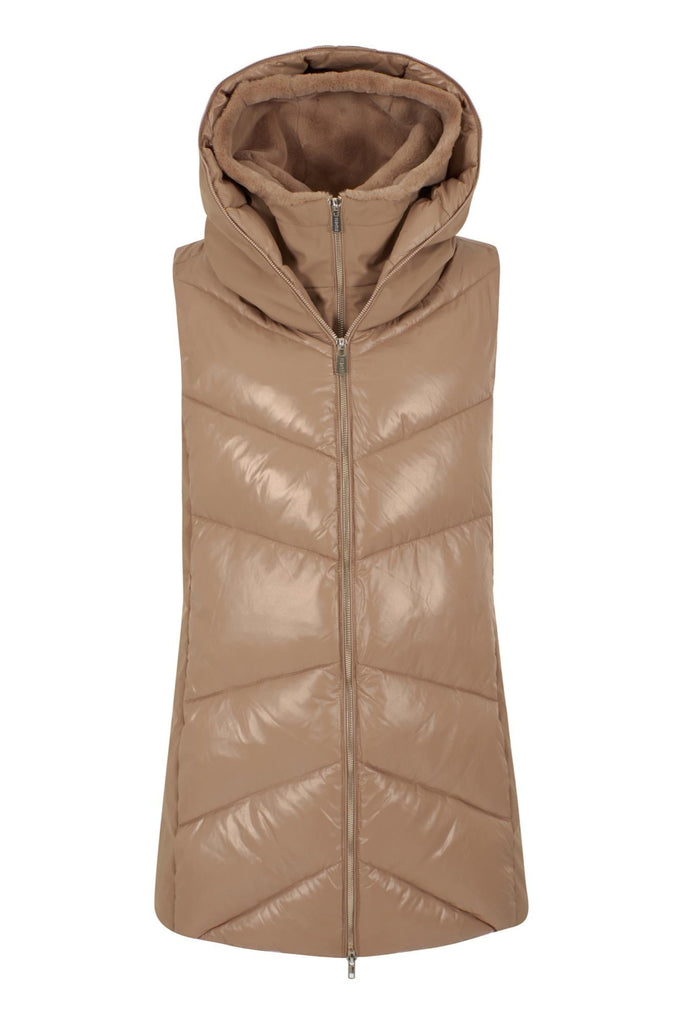 YES ZEE SMANICATO DONNA TRAPUNTATO CON FINTO GILET
