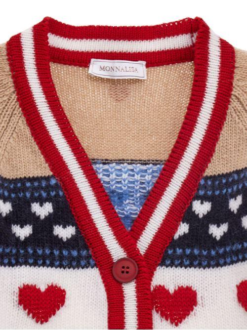 MONNALISA CARDIGAN JACQUARD COLLEGE