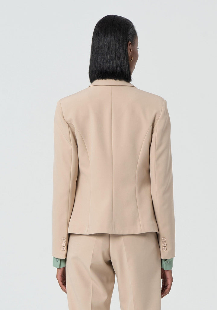 FRACOMINA SHORT TAILOR JACKET MUD