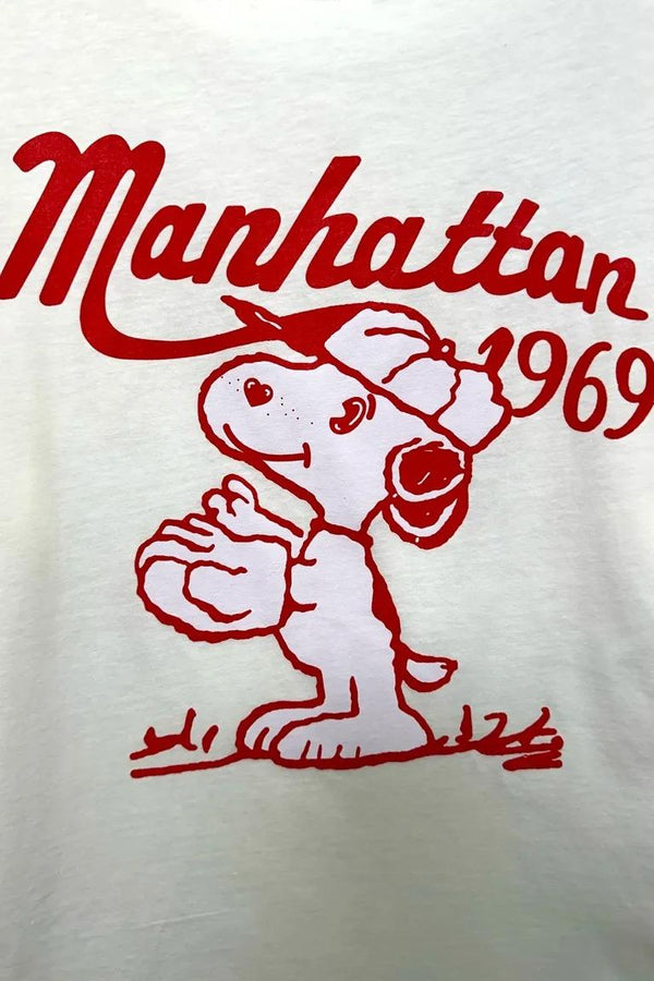 LOVEme T-shirt con stampa snoopy e scritta 