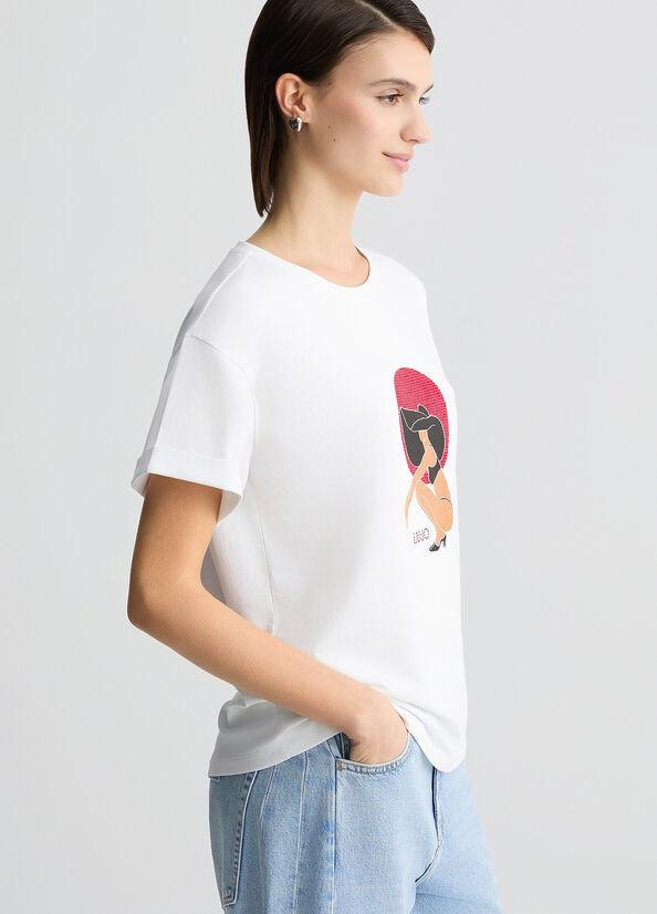 LIU JO ECS T-SHIRT BASICA M/C