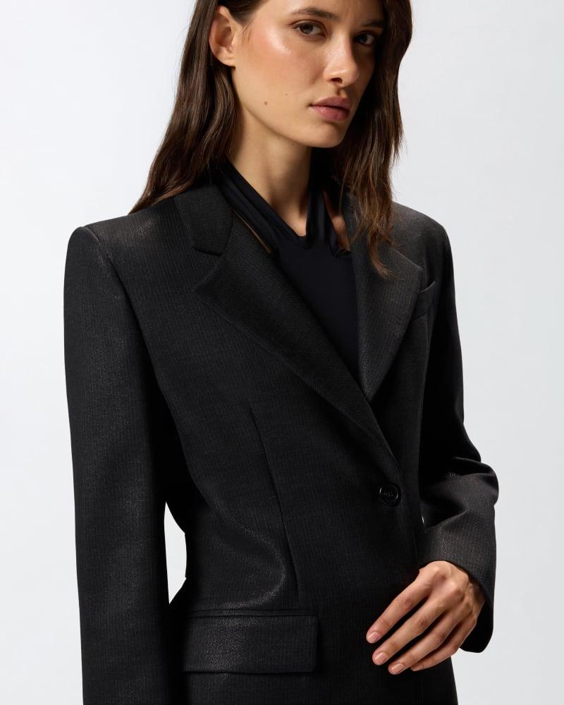 PINKO FAUSTA GIACCA GESSATO LUREX