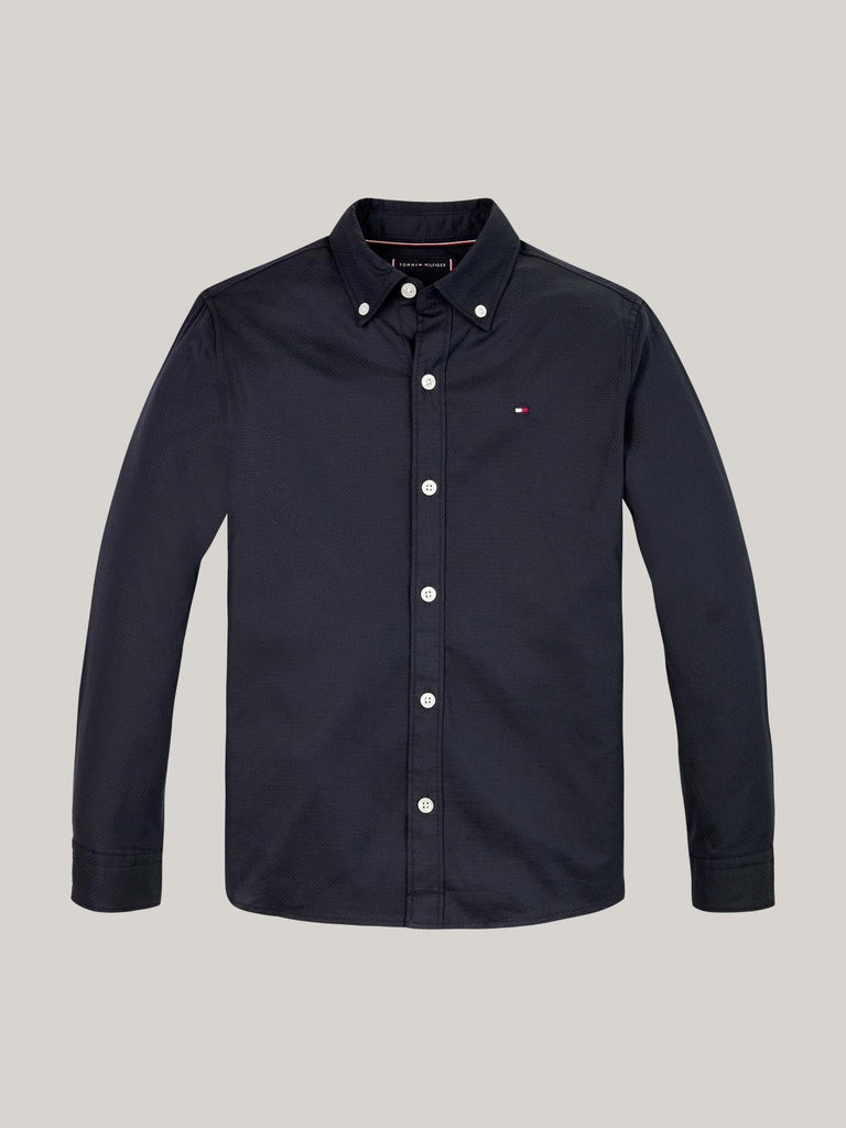 TOMMY HILFIGER DOBBY REGULAR SHIRT LS