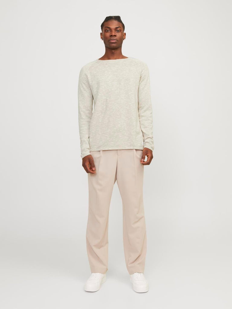 JACK AND JONES JJELINEN KNIT CREW NECK SN