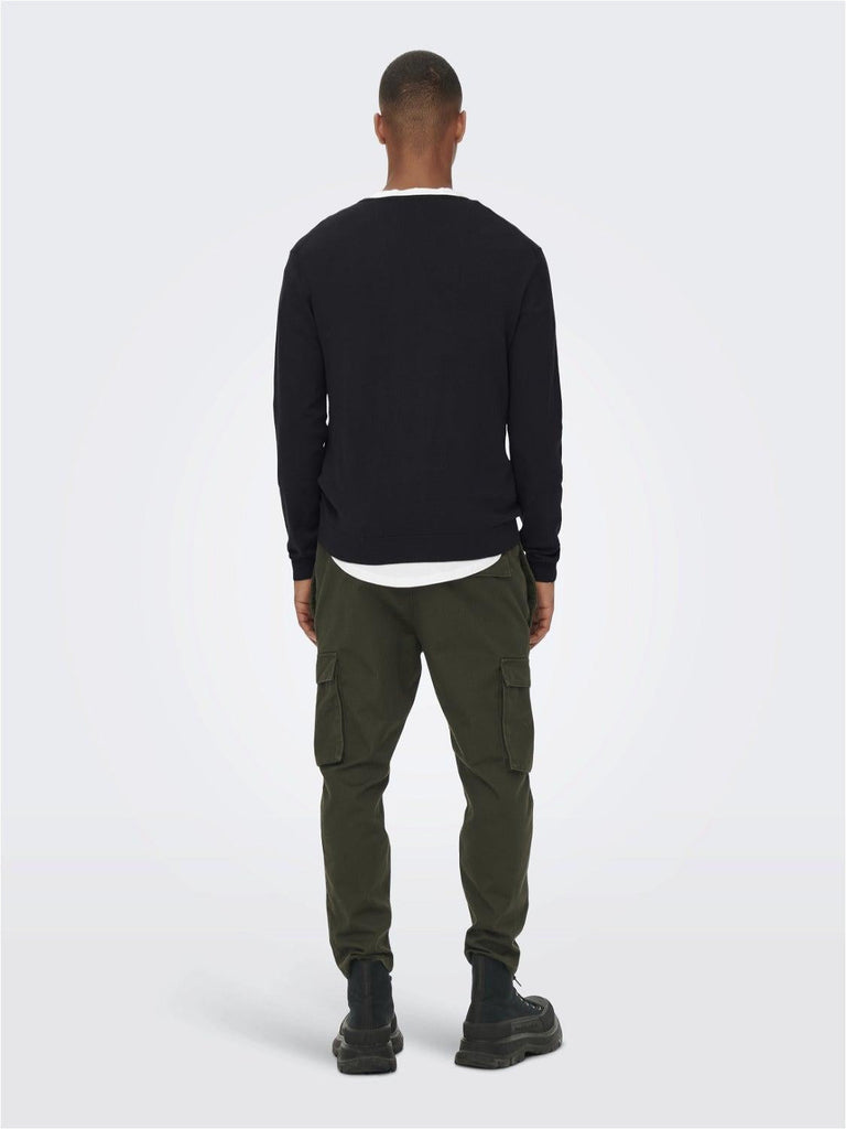 ONLY&SONS ONSWYLER LIFE REG 14 LS CREW KNIT NOOS
