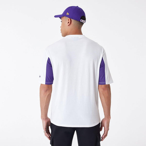 NEW ERA NBA MESH PANEL OS TEE LOSLAK  WHITRP