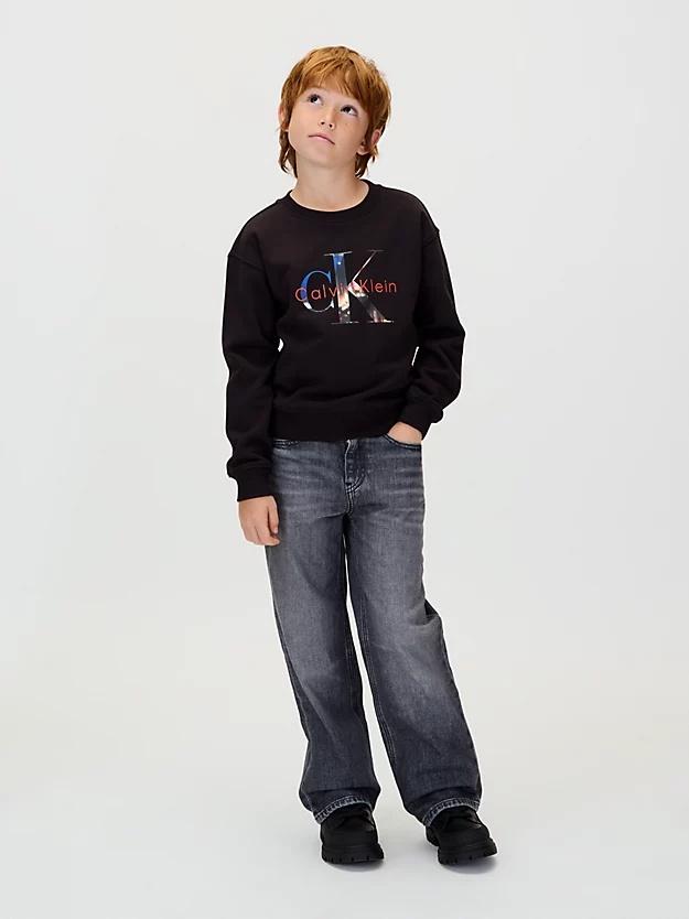 CALVIN KLEIN JEANS FILLED-IN PHOTO FLEECE MONO CN