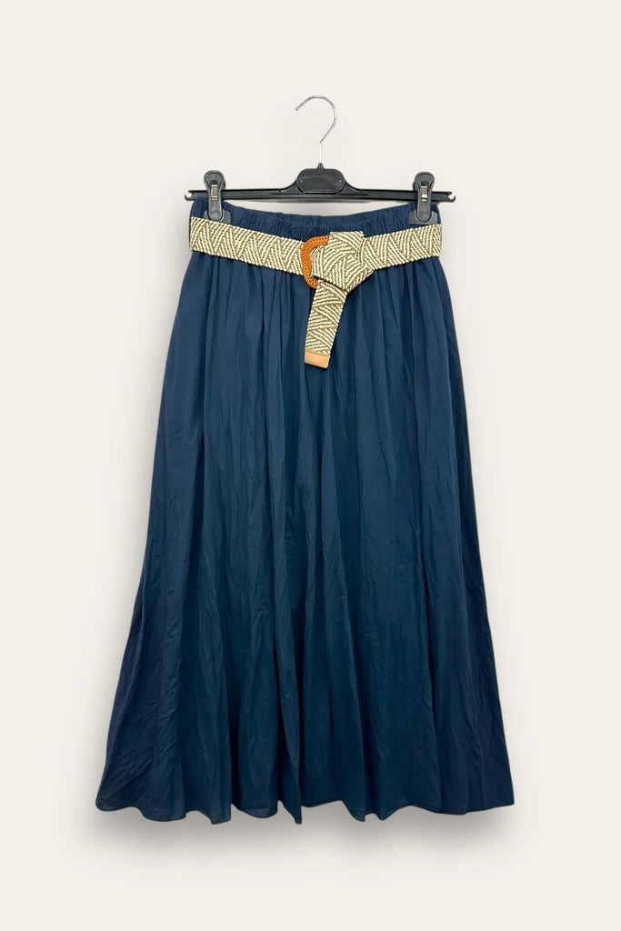 LOVEme Gonna in cotone stroppicciata