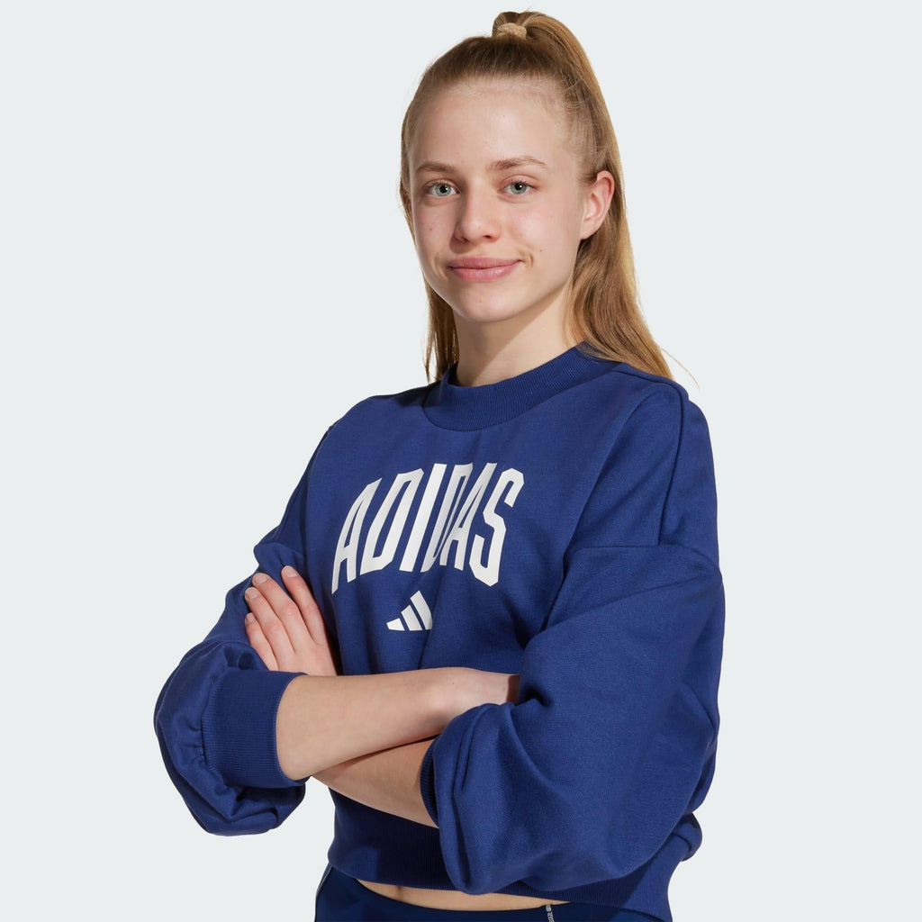 ADIDAS JG CLGT FT SWT DKBLUE/WHITE