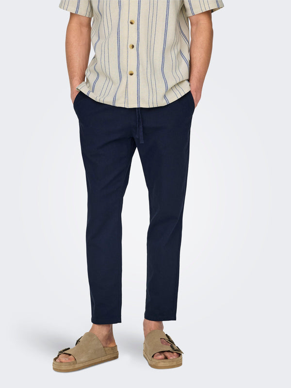 ONLY&SONS ONSLINUS CROP 0007 COT LIN PNT NOOS