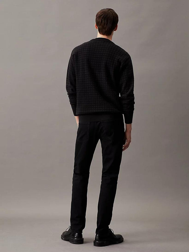 CALVIN KLEIN CHECK PATTERN SWEATE