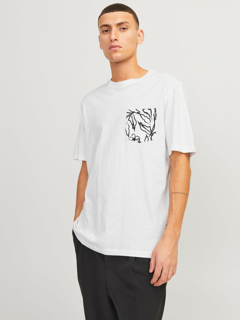 JACK AND JONES JORLAFAYETTE POCKET TEE SS CREW NECK