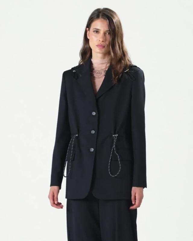 PINKO ARTEMISIA GIACCA FLANELLA DIAG