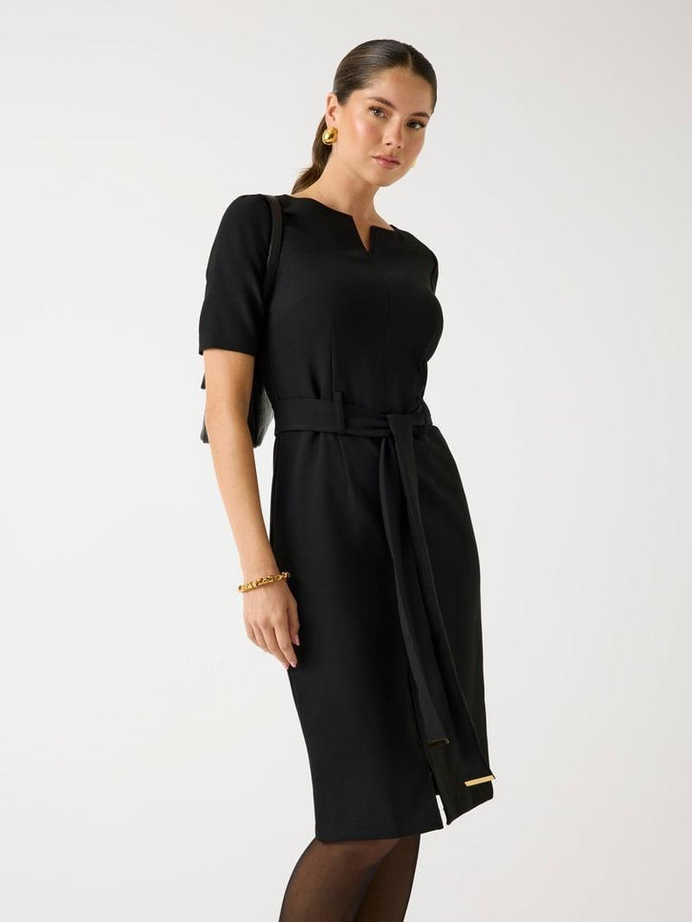 GUESS MARCIANO BESSY SLIM SS MIDI DRESS