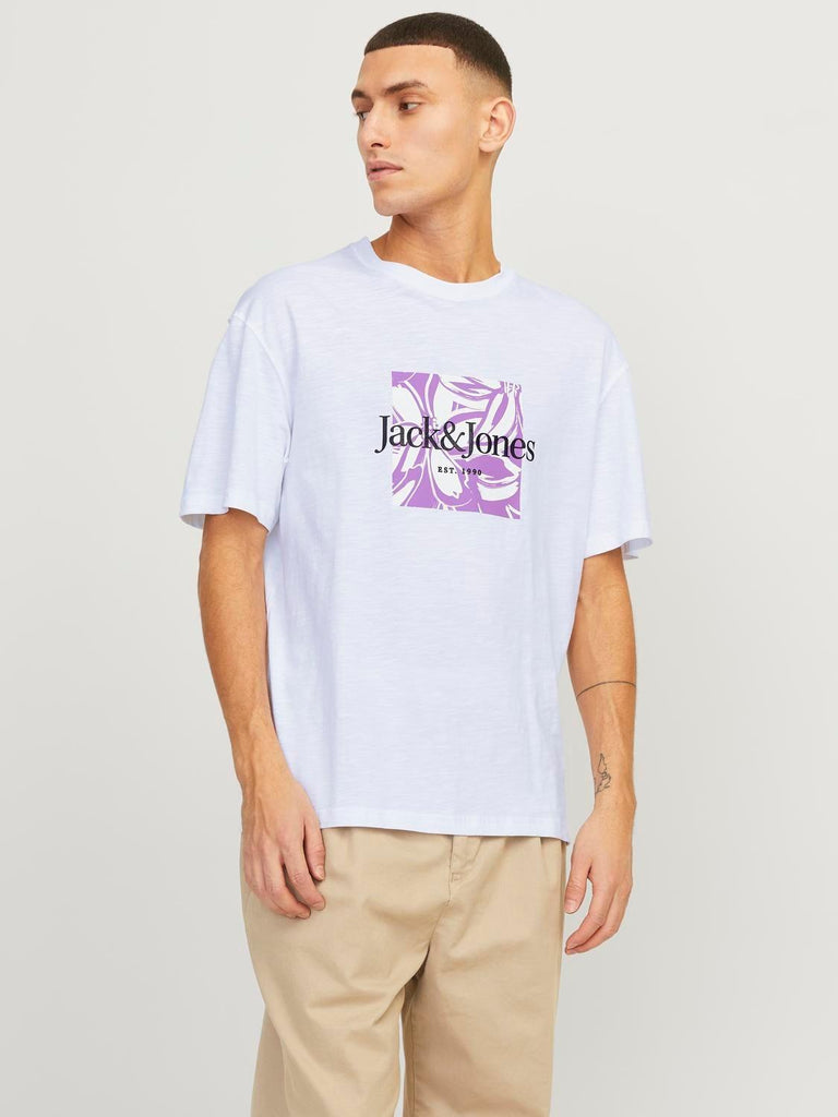 JACK AND JONES JORLAFAYETTE BRANDING TEE SS CREW NECK