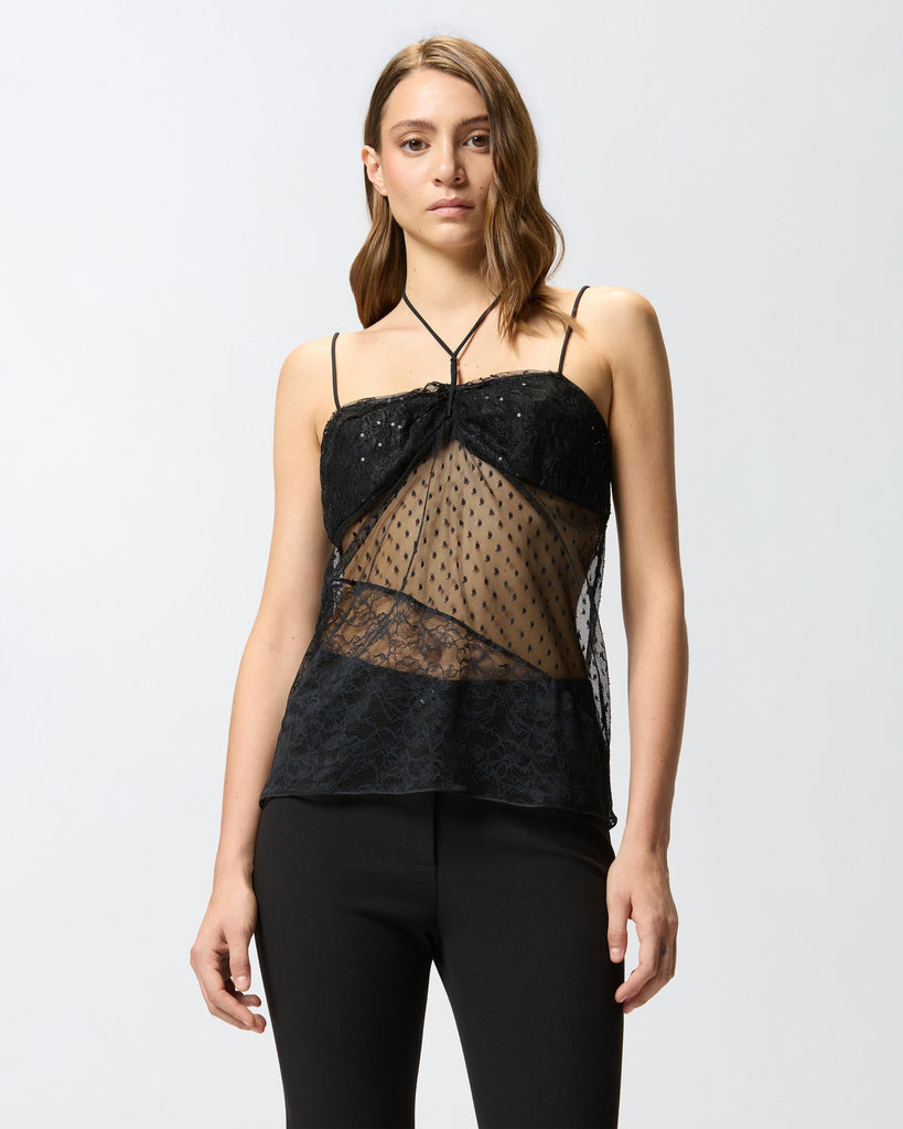 PINKO BIGLIE TOP PATCH PIZZI