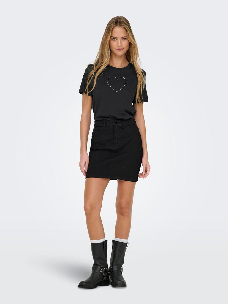 ONLY ONLARIANA LIFE S/S O-NECK BOX TOP JRS